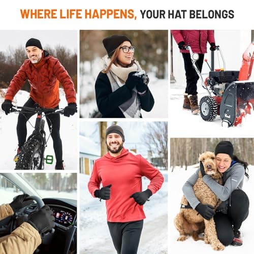 AOPREL Winter Gloves Men Women Windproof Touchscreen Gloves with Liner Thermal,Running Gloves for Cycling Driving Daily Work - Thumbnail 6