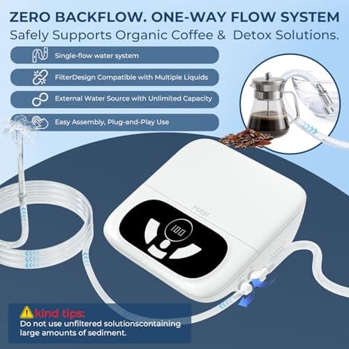 CNAPES Enemas for Colon Cleanse Men and Women, Electric Enema Kit with UVc Storage Box, 1-100 Level Adjustable Water Pressure, 2 Spray Modes, Anti-Backflow Design, 18 pcs Nozzles - Thumbnail 4