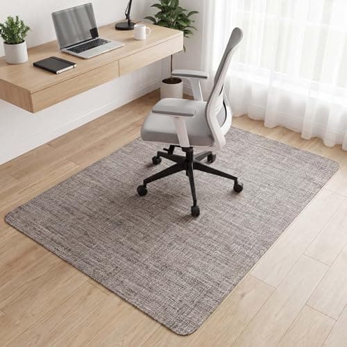 Carvapet Office Chair Mat for Hardwood Floor 36" x 48" Heavy Duty Floor Protector Non Slip Desk Chair Mat for Rolling Computer Gaming Chairs Easy to Clean Light Brown
