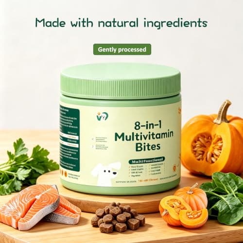 8-in-1 Dog Multivitamin Soft Chews - with Omega 3, Probiotics & Glucosamine - Immune, Skin, Joint, Digestive Support - Daily Supplement for All Dogs - Thumbnail 3