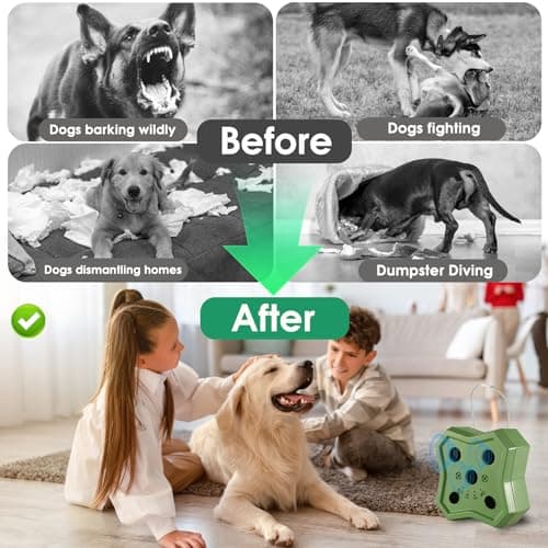 Anti Barking Device for Dogs: Ultrasonic Dog Bark Deterrent Devices with 3 Training Modes 50 FT | Dog Barking Silencer Bark Box for Indoor Outdoor | Stop Barking Control Device for Dogs (Green) - Thumbnail 4