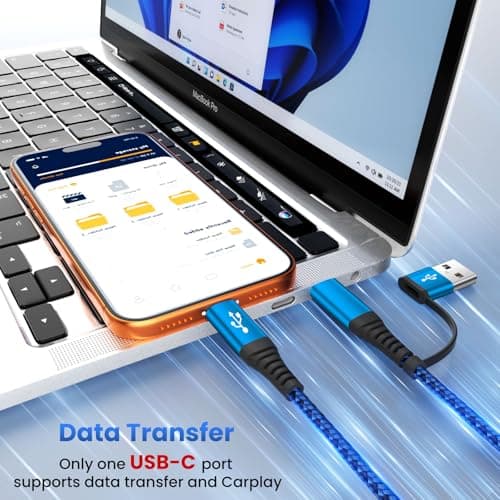 Jogrytece Multi Charging Cable with Dual Type-C Ports, 4 in 2 USB A/C Charing Cord for iWatch Charger/iPhone Charger/L Port, 5FT 2Pack iWatch Cable Travel Essentials for iWatch/iPhone 17-11/Android - Thumbnail 6