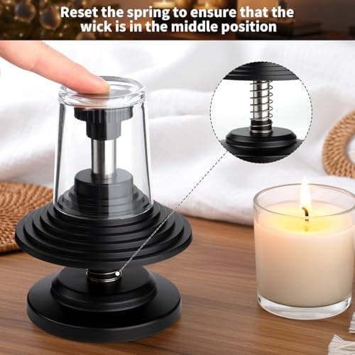 HOUSEASSIST Candle Wick Centering Tool, Adjustable Wick Holder for Candle Making - Keeps Wicks Straight & Centered, Fits Most Candle Jars with 1.57-3.94 Inch Diameter（No Wax Melting Pot） - Thumbnail 3