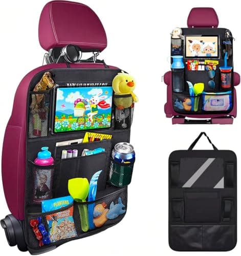 AYWVRBST Car Backseat Organizer, 9 Storage Pockets, Waterproof, Durable, Universal Fit for Sedan SUV, Truck, Minivan - Image 1