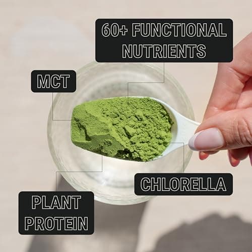 ON3 Athletic Protein Greens Supplement with chlorella, eleuthero and MCT Powder (30 Servings, Herbal) - Thumbnail 3