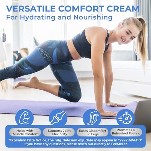 Magnesium Lotion for Sleep, Natural Magnesium Cream for Leg Cramps, Soothing Relief & Muscle Relaxation, Magnesium Butter with Coconut Oil, Shea Butter, Vitamin E, Safe for Kids, Unscented 2 oz - Thumbnail 6