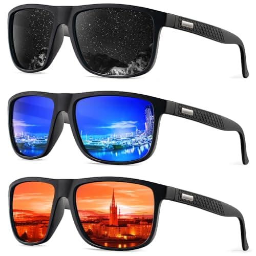KALIYADI Sunglasses-Men Polarized-Sunglasses Mens Sun glasses: Sun Glasses Polarized UV Protection Unisex Driving Fishing Golf - Image 1