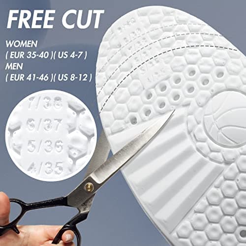 XINIFOOT 3 Pairs Premium Comfort Shoe Replacement Insole, Shock Absorption Elastic Cushion Inserts, Breathable Shoe Inner Soles for Women Gray - Thumbnail 2