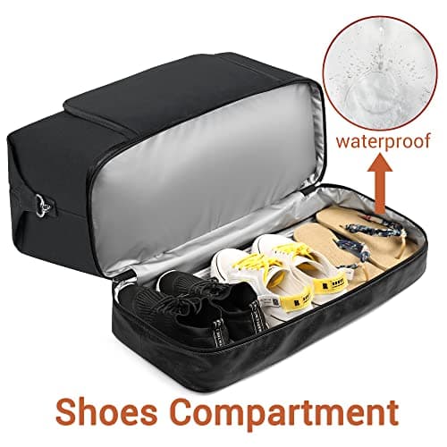 Travel Weekender Bag for Women, 21" Overnight Bag with Shoe Compartment 50L Large Travel Duffel Bag Carry On Tote for Weekend, Overnight, Business Trips, Water Resistant - Thumbnail 3