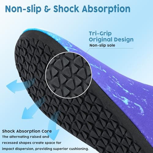 Metog Unisex Water Shoes Quick-Drying Beach Aqua Shoes for Women Men Blue Whale 12-13 W/ 11-12 M US - Thumbnail 5