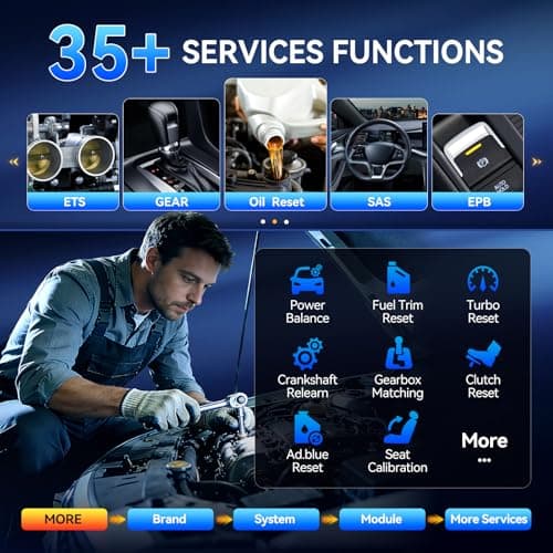 MUCAR 892BT Scanner and Tempered Glass Screen Protector,AI-Assisted Bidirectional Scan Tool, Full System OBD2 Scanner, Bi-Directional OBD2 Scanner Diagnostic Tool,ECU Coding, 35 Services, FCA Autoauth - Thumbnail 4