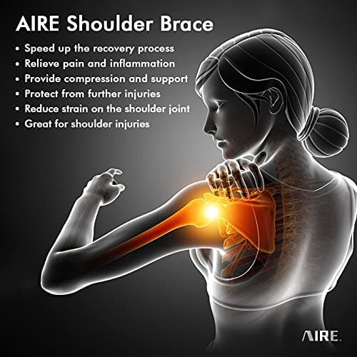 Shoulder Brace for Women and Men Recovery Shoulder. Adjustable Shoulder Support for Rotator Cuff, AC Joint Pain Relief, Shoulder Injuries. Perfect Fit Shoulder Compression Sleeve (One Size Regular) - Thumbnail 2