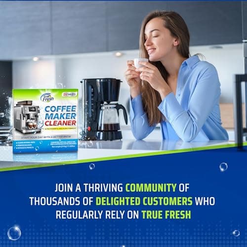 True Fresh Coffee Machine Descaler & Cleaner Tablets - 24 Count, 1 Year Supply, Deep Clean, Removes Limescale & Hard Water Buildup, for Keurig, Nespresso, Breville, Delonghi, Ninja, Miele, Jura Makers - Thumbnail 5