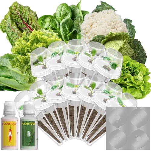 Mix Salad Seed Pods for Aerogarden, Ahopegarden, iDOO Hydroponics Growing System Indoor Herb Garden, 400+ Seeds(12-Pods) - Image 1