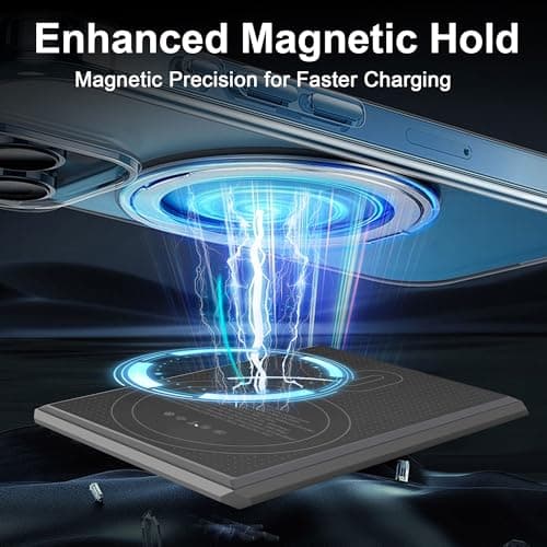 Magnetic Portable Charger 5000mAh with 15W Wireless & 20W PD Fast Charging,Ultra-Slim Travel-Ready Design,LED Display & Premium Metal Shell,Compatible with iPhone 16/15/14/13 Pro/Pro Max/Plus - Thumbnail 4