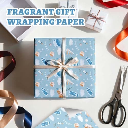 STRN Drawer Liners for Dresser, Baby Powder Scented Fragrant Drawer Liner 12 Sheets, Non-Adhesive Drawer Paper Liner for Bedroom Shelf Closet, Shoe Chest - Thumbnail 6