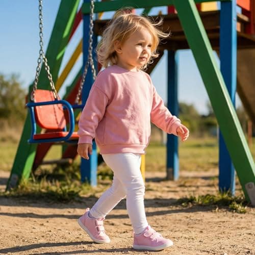 STQ KIDS Wide Toe Box Toddler Shoes Zero Drop Barefoot Shoe Girls Non-Slip Kid Tennis Sneakers Lightweight First Walking Running Shoe for Preschool Sports Water Pink Toddler Size 10 - Thumbnail 3