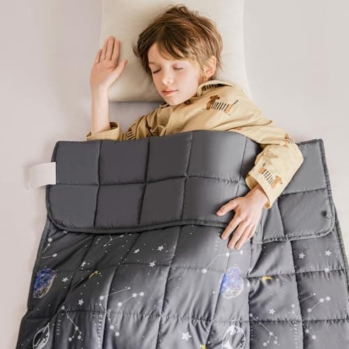 Topcee Weighted Blanket (5 lbs, 36" x 48") Cooling Throw Heavy Blanket for Sleeping Apply to 40-60 lbs, Soft Thick Breathable Blanket with Glass Bead, Easy Care - Image 1