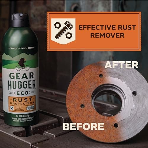 Gear Hugger Rust Protection (11 oz, Pack of 2), Rust Remover & Rust Prevention Spray - Eco-Friendly Anti Rust Spray, No Petroleum, No PTFE, Plant Based - Thumbnail 4