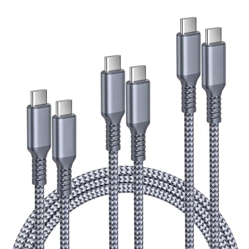 Elebase iPhone 17 Pro Max Charging Cord 3.3/6.6/10FT 3 Pack,USB C to Type C,60W Fast Charger USBC Car Carplay Cable for Apple 17e 16,AirPods 4,iPad 10 9 8 7 Mini 6,Samsung Galaxy S26 S25 Plus Tab S11 - Image 1