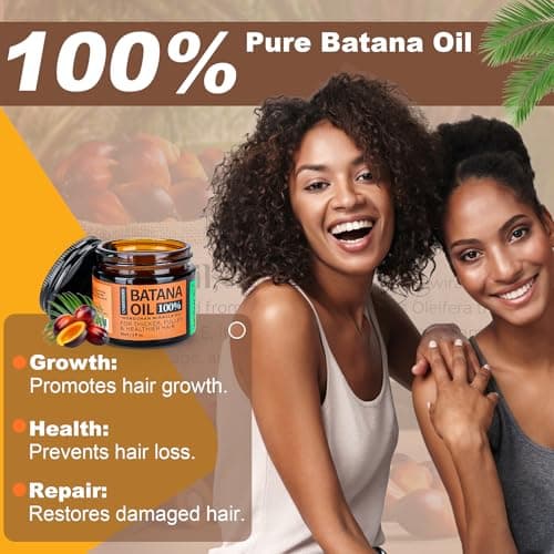 Batana Oil for Hair Growth Dr Sebi, 100% Raw Organic Batana Hair Mask from Honduras, Wild Growth Hair Oil, Scalp Oil Promotes Hair Thickness, Prevents Loss for Men & Women, 2 fl oz - Thumbnail 2
