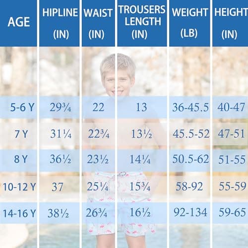 swimsobo Boys Swim Trunks Size 7 Kids Swimming Shorts with Compression Liner Black Flamingo Printed Boardshorts Bathing Suit - Thumbnail 6