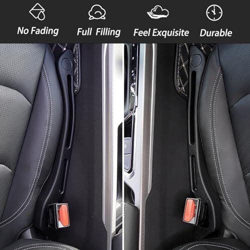 JCL Car Seat Gap Filler 2 Pack, Soft Multifunctional Gap Filler for Car Seat Gap Filler Organizer, Universal Car Gap Seat Filler Fits Car Truck SUV to Fill The Gap Between Seat and Console - Thumbnail 2