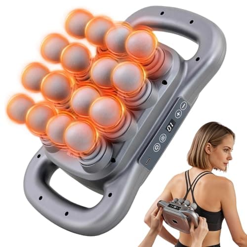 Uvappit 16 Head Massage Gun for Athletes, Deep Tissue Percussion Massager with 9 Modes & Levels - Portable Muscle Pain Relief for Back, Neck, Shoulders, Legs & Full Body - Image 1