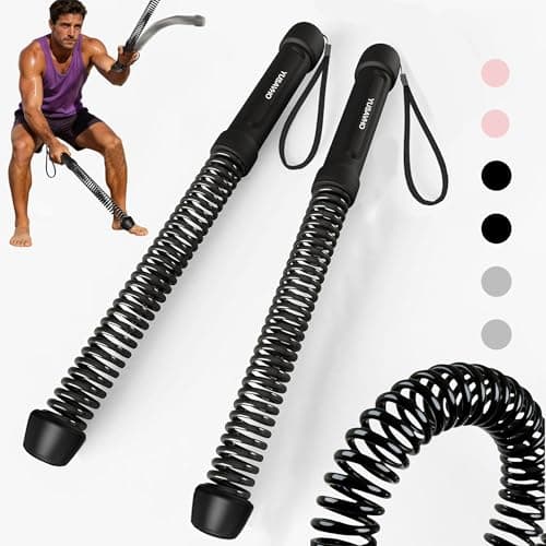 Ropeless Battle Ropes for Home Gym-Portable Cordless Training Rope Fitness Equipment for Men & Women,Weighted Workout Ropes for HIIT,Versatile Exercise Equipment for Home and Travel(Black) - Image 1