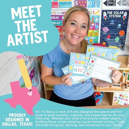 Hadley Designs Magic Grooved Writing Practice for Kids- Preschool Learning Activities, Letter Tracing for Kids Ages 3-5, Magic Book Handwriting Practice, Kindergarten Workbooks, Easter Gifts For Kids - Thumbnail 2