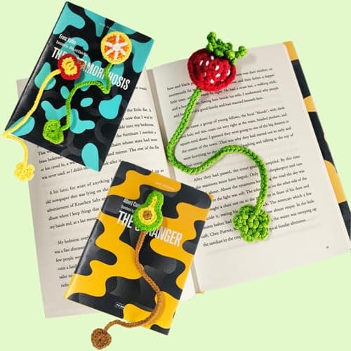 Weronique Crochet Kit for Beginner, Step-by-Step Crochet Tutorial Help to Easy Get Start, DIY Crochet Knitting Material Kit Include All Tools Needed, Best Gift for Friends (Bookmark, Yellow) - Thumbnail 5