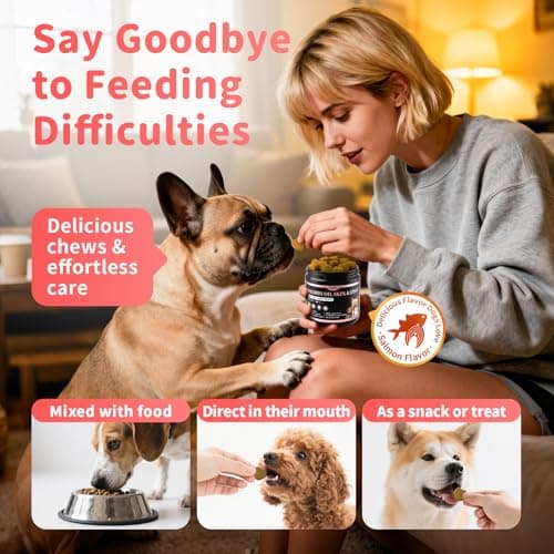 Salmon Oil for Dogs Skin & Coat, 13 in 1 Wild Alaskan Fish Oil for Dogs - Omega 3 EPA & DHA & ALA Fatty Acids, Dog Allergy Relief Chews, Joint & Immune Support,135 Count, Salmon Flavor, Soft Chews - Thumbnail 6