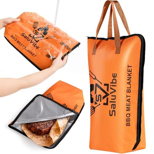 BBQ Blanket for Resting Meat – Leak-Proof Insulated Brisket Blanket, Washable Oxford Cloth Smoker Blanket for Turkey, Pork & Beef, Keeps Brisket Hot & Juicy, Gift for Dad, Husband & BBQ Lovers - Image 1