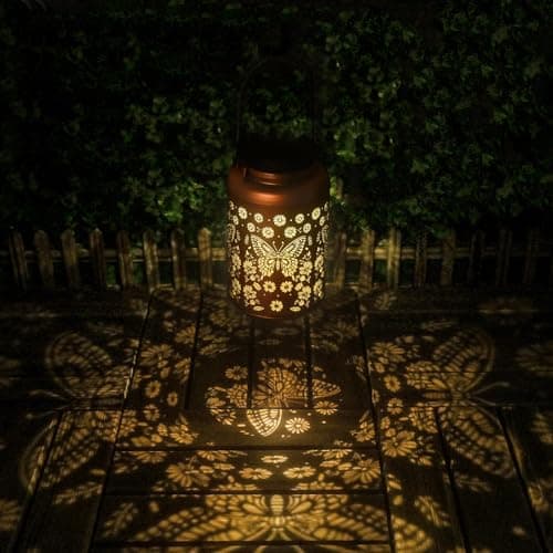 Mothers Day Gifts for Mom Grandma - Birthday Gifts for Women, 2 Pack Butterfly Solar Lanterns Outdoor Waterproof - Butterflies Solar Lights Garden Decor, Outdoor Decor for Patio, Yard - Thumbnail 5