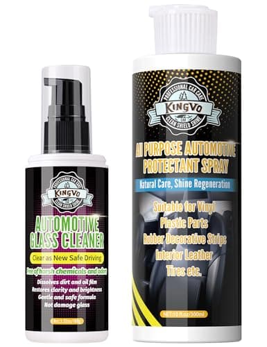 Kingvo Car Leather Conditioner and Car Window Cleaner, Leather Protector Care for Couch Auto Seats,Shower Glass Windshield Washer Fluid Window Tool