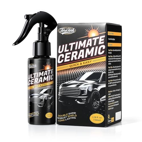 Real Ceramic Coating for Cars Polish (3.38 Fl Oz), Unmatched Shine Car Wax Coating Spray, No Pungent Smell, Quick Detailer Spray Wax, Lasts 50+ Washes Car Paint Sealant - Image 1