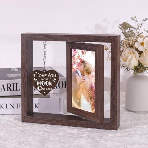 Boiveco Wedding Gifts for Couples 2026 Love Picture Frame 4x6 Romantic Mr and Mrs Anniversary Wedding Engagement Gifts for Him Her Boyfriend Girlfriend Wife Husband, Newlywed Fiance Gift for Women Men - Thumbnail 3