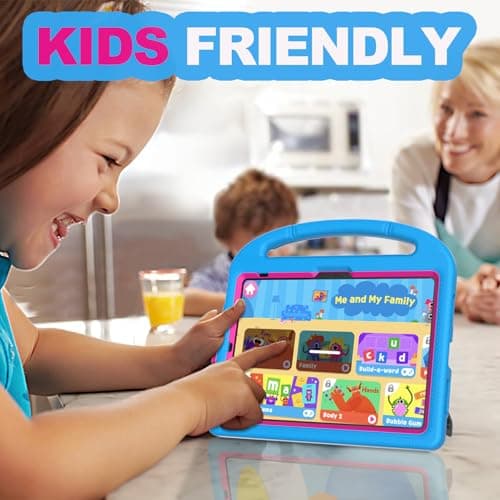 YIHE Kids Case for iPad A16 11th Generation (11" 2025) & 10th Gen (10.9" 2022) | Shockproof Tablet Cover with Built-in Screen Protector & Pencil Holder for iPad 10.9/11 Inch, Blue Pink - Thumbnail 6