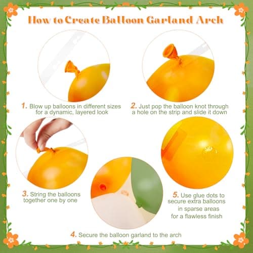 Orange and Green Balloon Arch kit, 124Pcs Sage Green Orange Nude Gold Pearl White Balloons for Birthday Bridal Shower Wedding Gender Reveal Little Cutie Baby Shower Decorations - Thumbnail 6