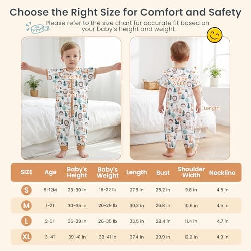 i-baby Outlast® Toddler Sleep Sack with Legs, 0.5 TOG Lightweight Muslin Baby Wearable Blanket, Walker Sleeping Sack with Outlast Temperature Regulation, Sleeping Bag with 2-Way Zipper 9-12M - Thumbnail 6