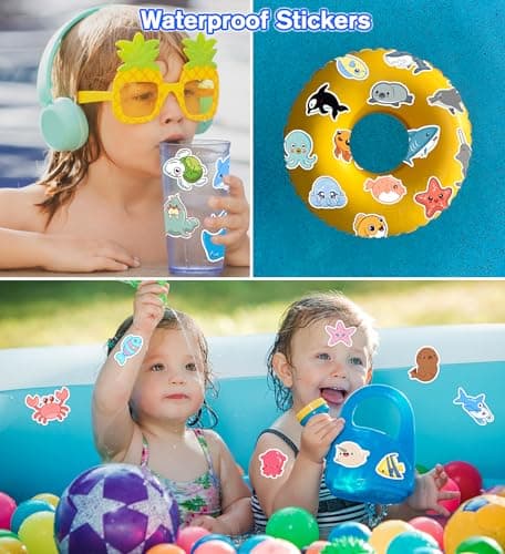 Stickers for Kids- 100 PCS Water Bottle Stickers - Party Favors for Kids 8-12, Arts and Crafts for Boys 4-6 | Crafts for Girls 8-12 - Thumbnail 5
