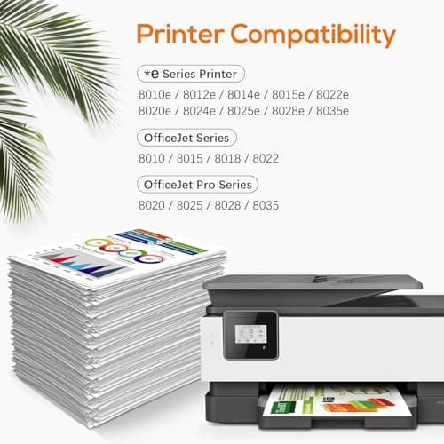 Jeostarky Remanufactured Replacement for HP 910XL Ink Cartridges Combo Pack High Yield Compatible with HP OfficeJet Pro 8015e 8025e 8035e 8010 8020 8028 8035 Series Printer (Black Cyan Magenta Yellow) - Thumbnail 2