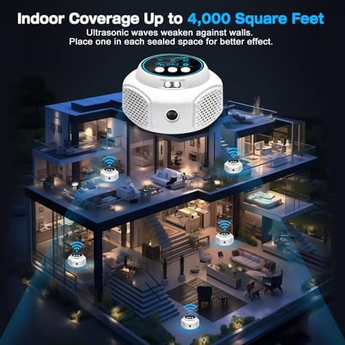 Rodent Repellent Ultrasonic Plug in, Ultrasonic Pest Repeller, Mice Repellent Indoor, 3 Modes Keep Away Mouse, Rats, Squirrels, Bats, Roaches, Spiders, Mouse Traps for Home (White) - Thumbnail 6