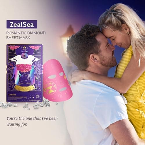 Zealsea Face Masks Skincare, Collagen Face Mask for Anti Aging, Hydrating Face Masks, Astaxanthin Q10 Face Mask for Antioxidant, Magic All-in-one Sheet Mask, Self Care Gift for at Home Spa Party 6pack - Thumbnail 4