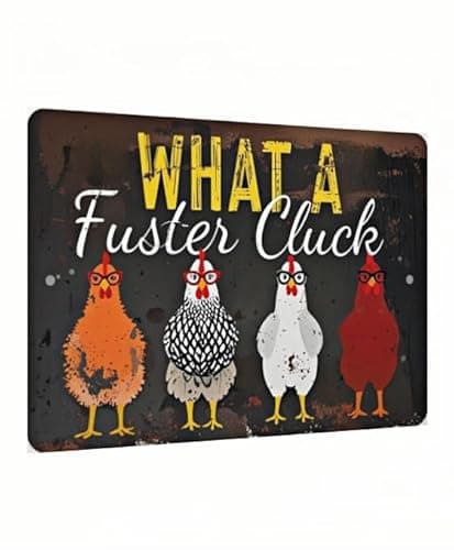Carastora Metal Chicken Coop Sign – Vintage Farmhouse Decor, Humorous Hen House Sign, Suitable for Farm Fences, Yard, Kitchen, Outdoor, and Chicken Coop Decoration – 8x12 Inches - Image 1