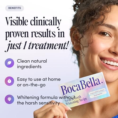 Natural Teeth Whitening Strips – Peroxide-Free, Enamel-Safe & Sensitivity-Free | 7 Treatments | Papaya & Pineapple Enzymes + Coconut Oil | Gentle Daily Stain Removal for a Brighter, Whiter Smile - Thumbnail 6