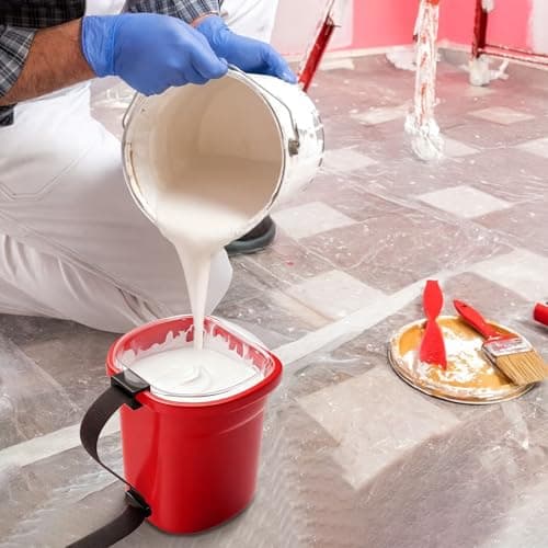 HIUMTREE 18 Pcs Paint Pail Liners, Paint Bucket Liners for Paint Cups, Holds Up to a Quart of Paint or Stain, Use Solo or with a Bucket (Compatible with Model 2500-CT Style Paint Pails) - Thumbnail 6