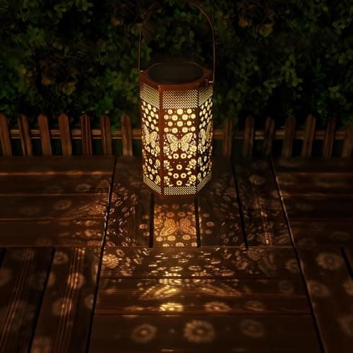 Solar Lights Outdoor Butterfly - Mothers Day Gifts for Mom Grandma - Birthday Day Gifts for Women, Butterflies Solar Lantern Outdoor Waterproof Outdoor Decoration for Outside - Thumbnail 2