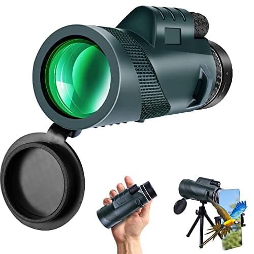 80X100 Monocular Telescope, Monoculars for Adults High Powered, High Power HD Compact Monocular BAK-4 Prism and FMC Lens, Stargazing Hunting, Wildlife Bird Watching, Travel Camping, Hiking