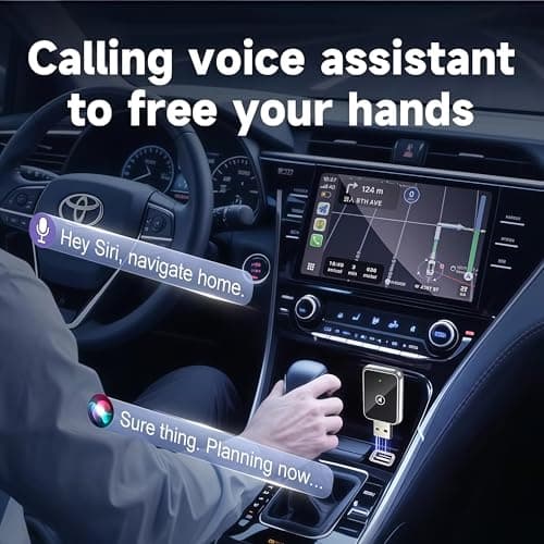 Wireless CarPlay Adapter for iPhone & Android, Plug and Play Bluetooth Dongle Wired to Wireless Apple Car Play Adapter, USB-A & Type-C Port, Fast Connection - Thumbnail 5